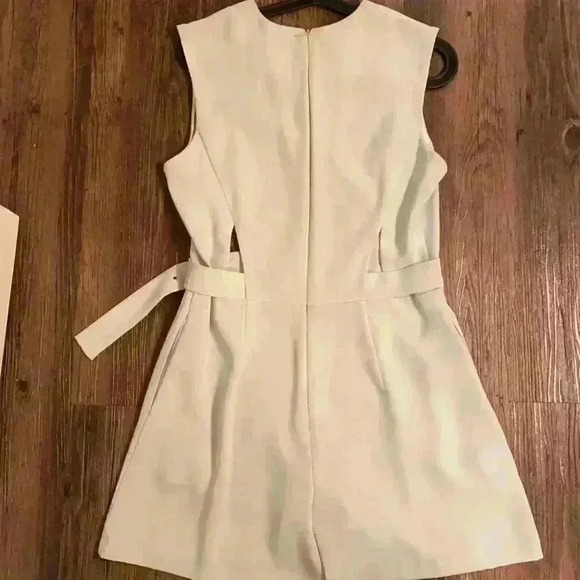 Topshop Light Gray Sleeveless Jumpsuit - Picture 3 of 5